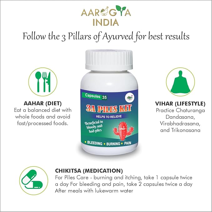 3A Piles Kit | Ayurvedic Capsules for Piles